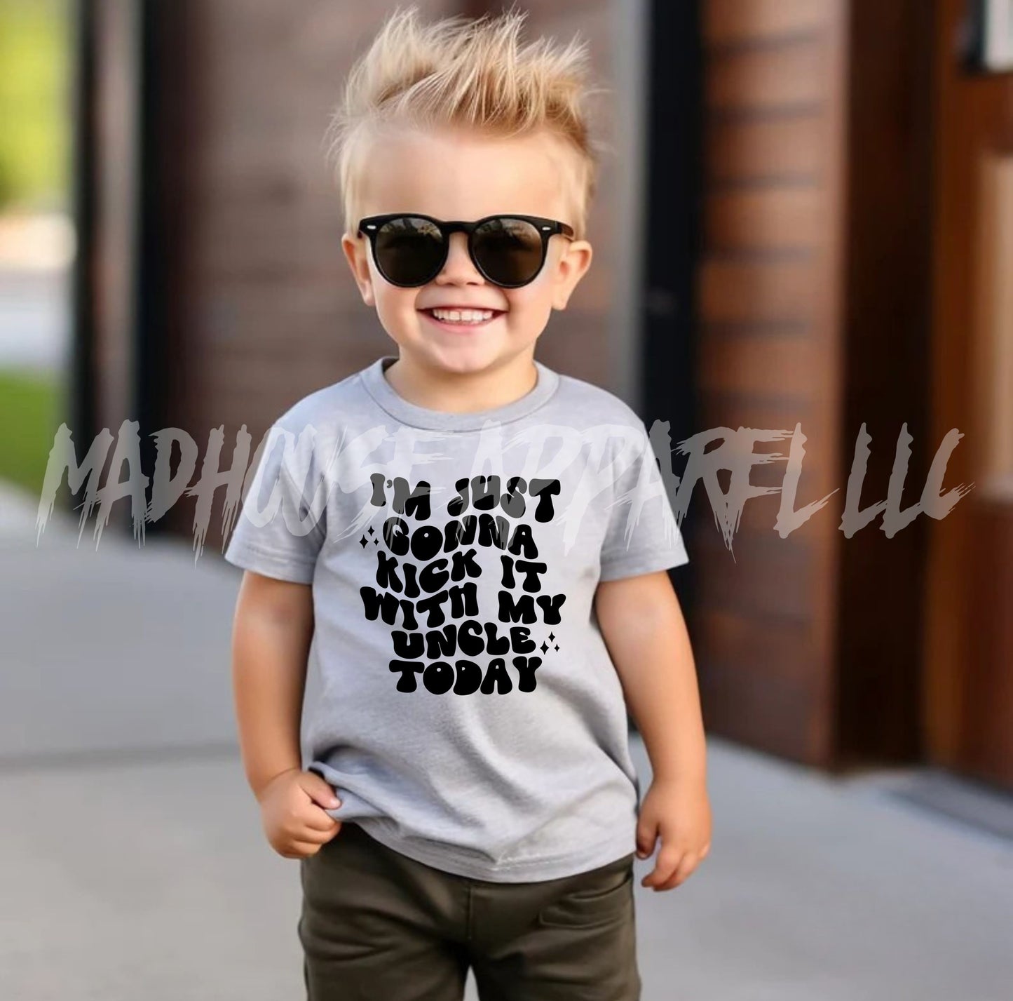 I'm Just Gonna Kick It with my Uncle Today Shirt