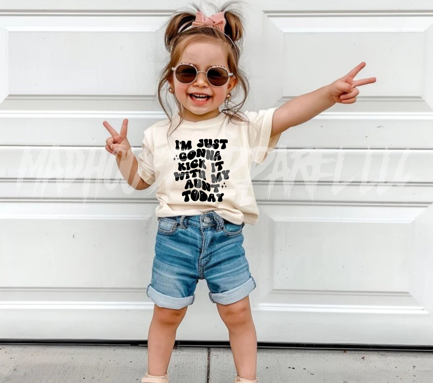 I'm Just Gonna Kick it with my Aunt Today Shirt