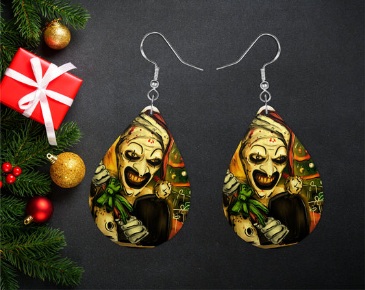 Terrifier Christmas Earrings