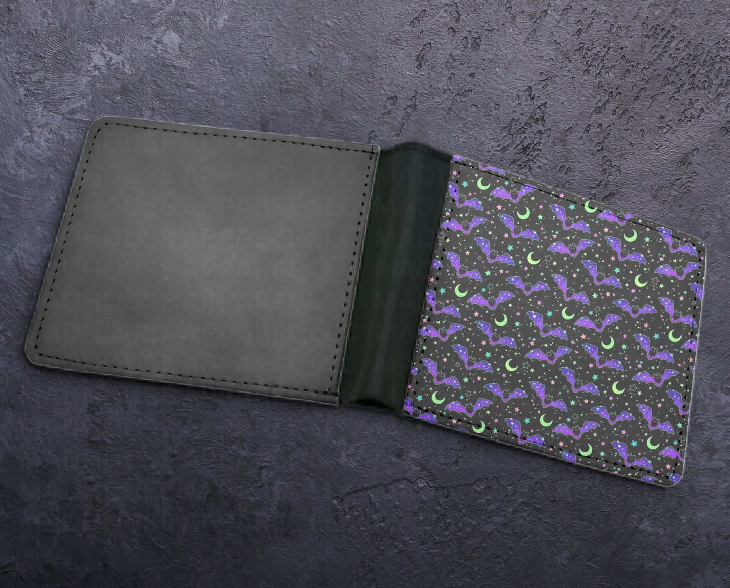 Seamless Purple Bats Wallet