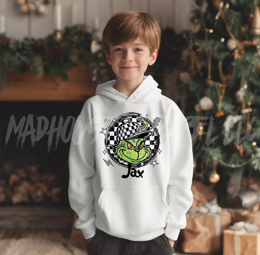 Grinch Custom Name Hoodie