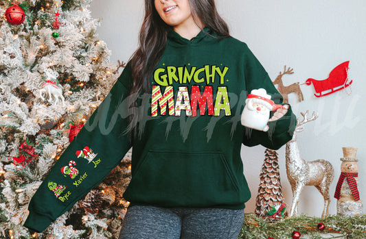 Grinchy Mama/Daddy Custom Hoodie