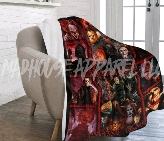 Horror Movie Throw Blanket