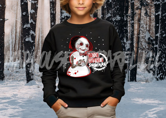 Wanna Build a Snowman? Kids Sweater